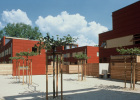 Siedlung Ochsenanger in Bamberg mit 28 Einfamilienhäusern in Holzrahmenkonstruktion aus vorgefertigten Tafelelementen, Modellvorhaben „Das bezahlbare eigene Haus“
