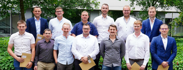 Gruppenfoto der Straßenmeisteranwärter