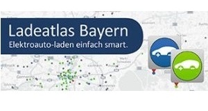 Banner "Ladeatlas Bayern. Elektroauto-laden einfach smart."