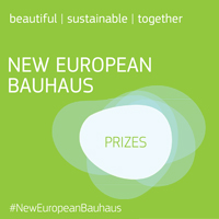 Logo der Preisverleihung Neues Europäisches Bauhaus, #NewEuropeanBauhaus